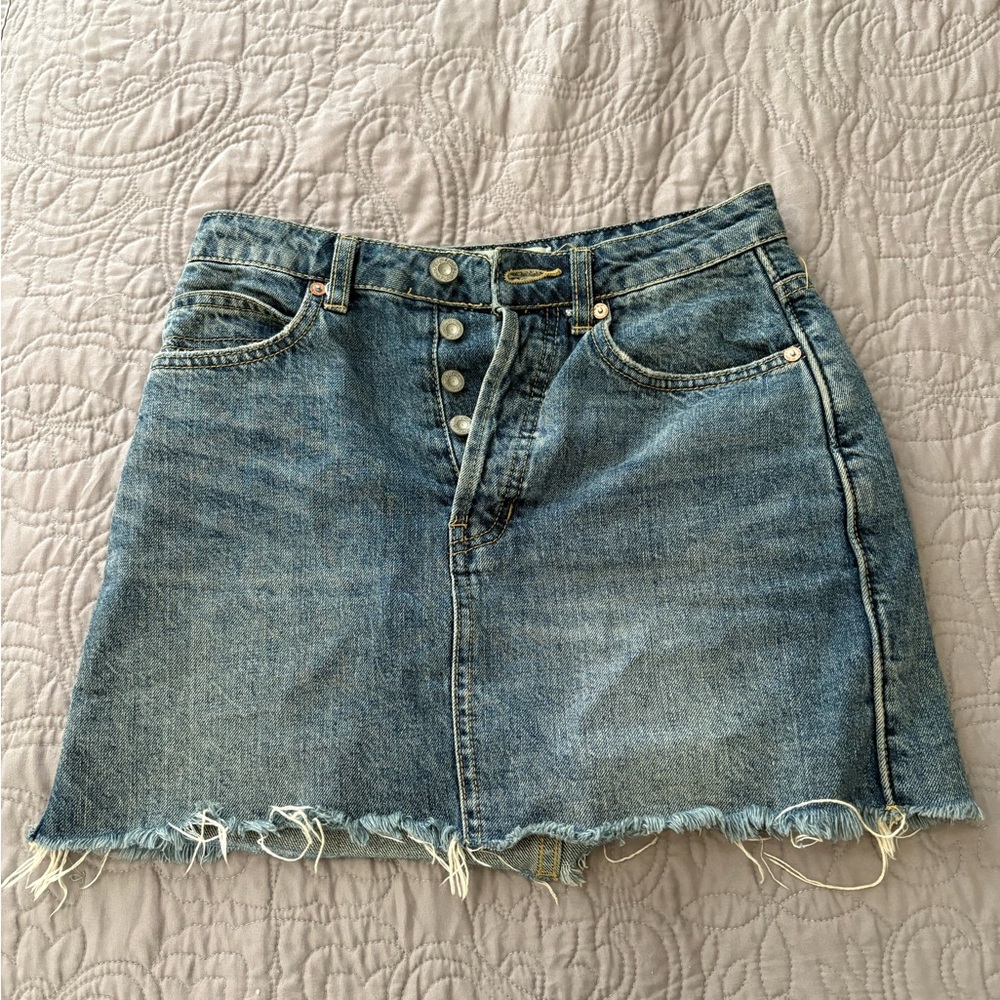 Denim Blue Skirt Free People (We The Free)